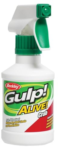 Berkley Gulp! Alive! Attractant - Potente Aroma de Pesca en Spray para Cebos Blandos, Duros y Vivos - para la Pesca de Depredadores en Agua Dulce y Salada, Botella 8 oz Spray, Crawfish