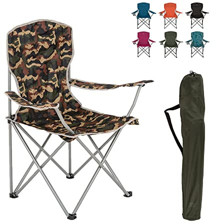 Highlander Campingstuhl mit Armlehnen Camouflage (Tarnen)