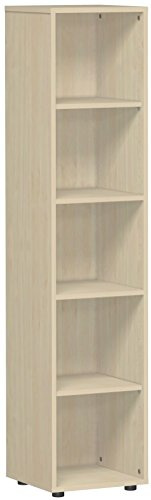 Gera Möbel Schranksystem Flex Regal, Holzdekor, ahorn, 40 x 40 x 180.8 cm