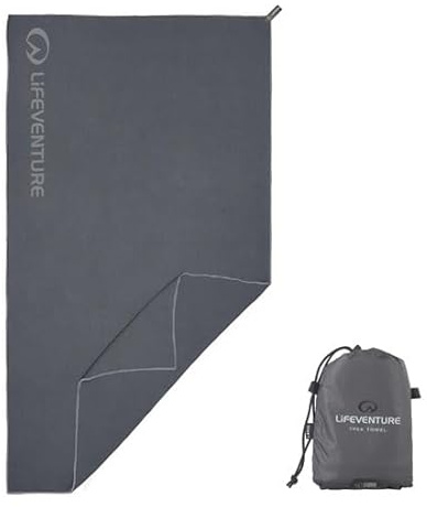 Lifeventure Toalla Deportiva de Aventura Ultraligera y compacta HydroFibre Secado superrápido y Muy Compacto