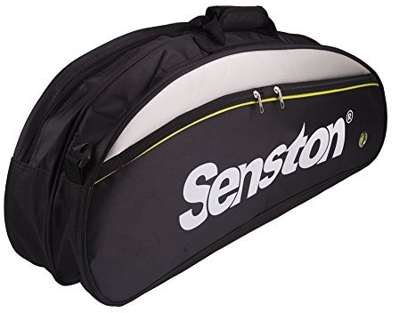 Senston Sacs de Raquette de Badminton et Bandoulière Réglable, Sac à 6 Raquettes, Eau et la Poussière
