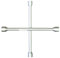 Sakura 4-Way Wheel Nut Cross Brace Wrench for Cars WB4W - Common Hexagonal Lug Socket Sizes 17-19-21-22mm