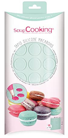 Scrapcooking 3170 Tapis pour Macarons Silicone Rose 30 x 40 cm