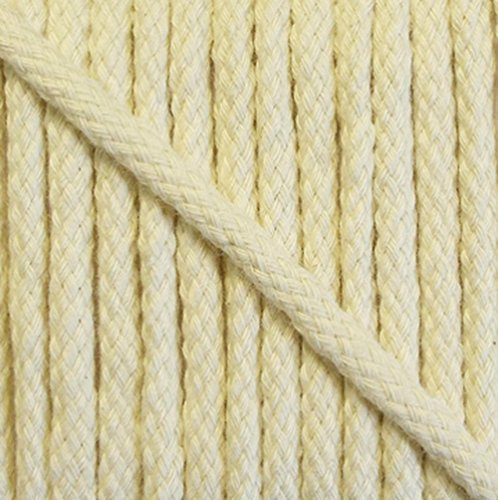 5 m Baumwollkordel 6 mm rohweiß