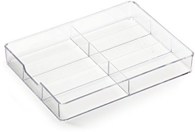 Durable 338419 Coffee Point Caddy, Organizer da Cassetto a 6 Scomparti, Acrilico, Lavabile in Lavastoviglie, 242x48x329 mm, Trasparente