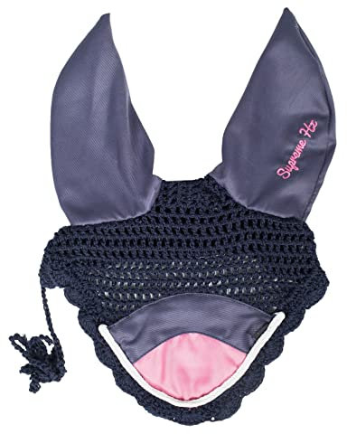 netproshop Schöne zweifarbige Fliegenhaube, Fliegenohren Größe Full Dunkelblau, Groesse:Full, Farbe:Dunkelblau