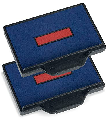 Trodat Ersatzkissen 6/56/2 für Professional 5460, 5460L und 5465 – Stempelfarbe Blau-Rot, 2er-Pack