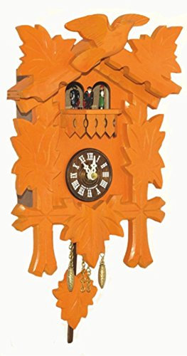 Trenkle Kuckulino Schwarzwalduhr mit Quarzwerk und Kuckuckruf, drehende Tänzer