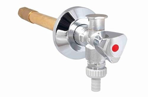 SCHLÖSSER Außenarmatur frostsicher 1-2'' DVGW-geprüft Rohrbelüfter Steckschlüssel inklusive Dreikanthaubengriff