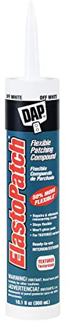 DAP ElastoPatch Textured Flexible Patching Compound, Off White, 10.1 Oz (7079812286)