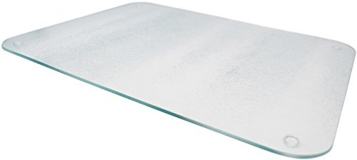 Clear Frosted Glass Kitchen Worktop Saver/Chopping Board