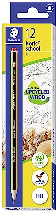 STAEDTLER 121-HB Noris School Graphite Pencils - HB Degree (Pack of 12 Pencils)