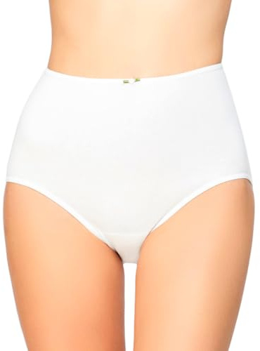 AVET 3167, Braguitas para Mujer, pack de 6, Blanco, Medium