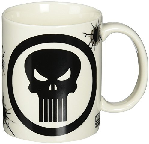 Zak Designs Marvel Comics 11 oz. Ceramic Coffee Mug, The Punisher
