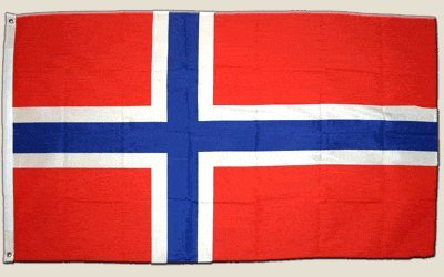 Nationalflaggen von Flagenfitze Norwegen - Qualitätsflagge aus Polyester 90 x 150 cm