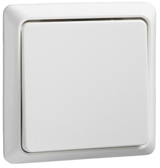 Schneider Electric Elso Taster Renovierung, Aufputz, 42V, 1A, flach, reinweiss, Artikelnummer 506304