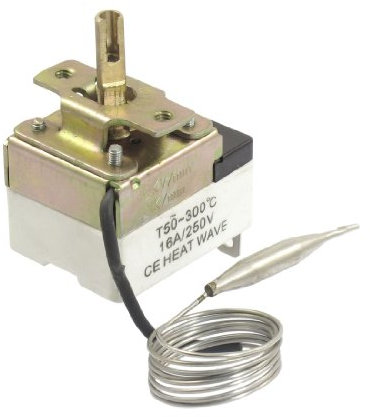 sourcing map 1NC 1NO AC 250 16A 50-300C Temperatura Control Interruptor Termostato Capilar