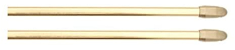 Lot de 2 tringles de vitrage ovales réglables 30-50 cm