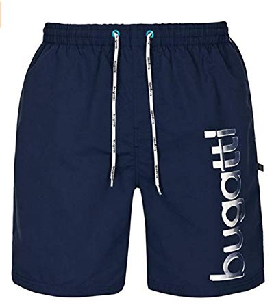 Bugatti - Herren Badeshort in Marineblau, türkis oder schwarz, Marineblau, XL