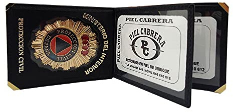 Cartera Porta Insignia para Protección Civil