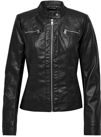 ONLY ONLBANDIT Faux Leather Biker OTW NOOS