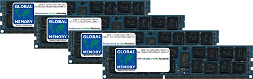 32GB (4 x 8GB) DDR3 1866MHz PC3-14900 240-PIN ECC REGISTRADO DIMM (RDIMM) Memoria RAM Kit para Apple Mac Pro (Finales DE 2013)