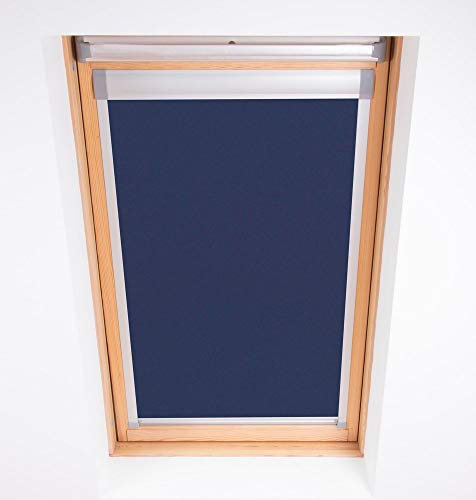 Bloc Skylight Rollo für Velux Dachfenster Blockout, Marineblau, MK06, Navy