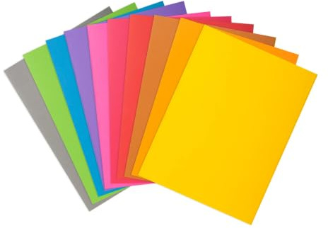 EXACOMPTA Paquet de 100 sous-chemises Rock's en carte 80 g, coloris assortis