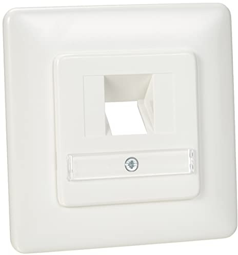 Rutenbeck Anschlussdose 1-Fach UAE-ClassEA iso-8 Up RW 138112030 | RJ45 Netzwerkdose in Reinweiß - Geeignet für Gigabit Ethernet - Unterputz Montage - Kompakte Datendose für Heimnetzwerke