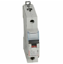 407652 Disjoncteur Unipolaire 10a - 1p Courbe C - 6/10ka - à Vis - Legrand Dx3