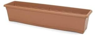PLASTIKEN Jardinera Plato Integrado 80X20CM Terracota