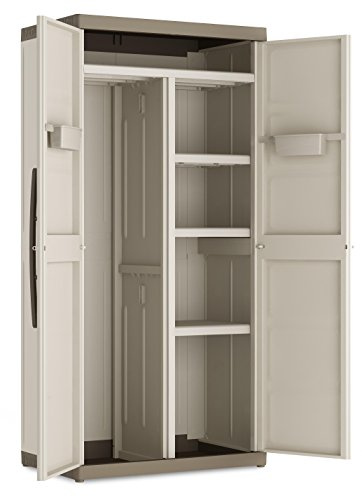 Keter Excellence Armadio per interni ed esterni, colore: beige/sabbia, 89 x 54 x 182 cm