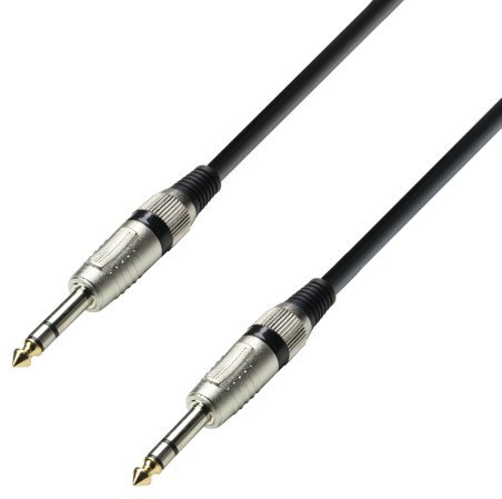 Adam Hall Cables 3 STAR BVV 0150 - Cavo Audio Jack stereo da 6,3 mm a Jack stereo da 6,3 mm 1,5 m