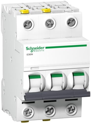 Schneider A9F05332 Leitungsschutzschalter iC60N, 3P, 32A, D Charakteristik
