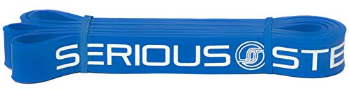SERIOUS STEEL FITNESS Assisted 41 Pull-Up Band, Resistance & Stretching, Powerlifting & Pull-ups (#3 Blue - Single Band)