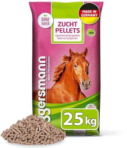 Eggersmann Mein Pferdefutter Zucht Pellets 25 kg – Haferfreies Ergänzungsfutter für Stuten, Hengste & Jungpferde – Zur Unterstützung der Vitalität & Fruchtbarkeit – Zuchtfutter mit Aminosäuren