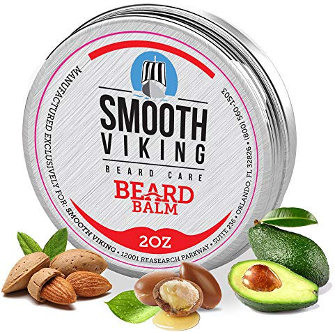 Bálsamo para barba con acondicionador sin dejar de usar, estilos, fortalece y espesa para un crecimiento más saludable de la barba, mientras que el aceite de argán y la cera aumentan el brillo y