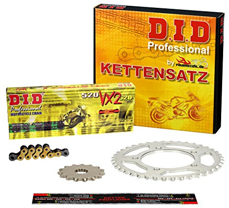 D.I.D YA.007.01-934.02.6 - Kit de cadena VX2 con retenes X-Ring para Yamaha XT 600 E/XT 600 Z Tenere (modelos 1989-2003)