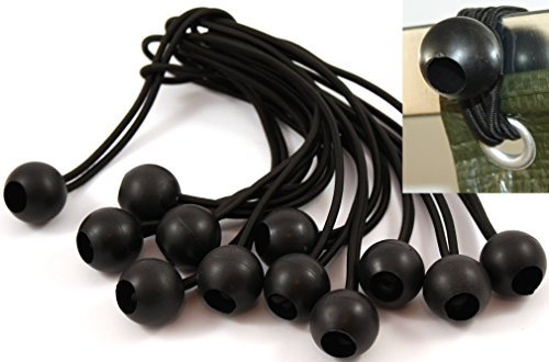 Spanngummi SCHWARZ -K&B Vertrieb- Abdeckplane Gewebeplane Zeltplane Gummispanner Planenhalter (72 Stück)