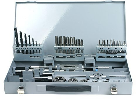 GSR gewindeschneidsatz 45 pezzi hssg, metrico M3 filettatura M12, di qualità professionale, di Schneider, maschi a mano + Filiera + PUNTE PER METALLO + Strumenti di supporto, per filettatura maschio e femmina