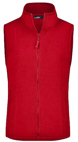 James & Nicholson Damen Microfleeceweste, red, XL, JN048 rd