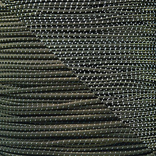 Reflective Shock Cord 1/8 Diameter Elastic Bungee Cord