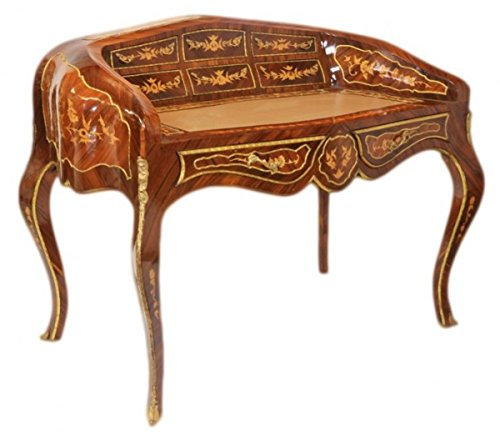 Casa Padrino Luxus Barock Schreibtisch Mahagoni Sekretär 120 cm Französischer Stil - Antik Stil