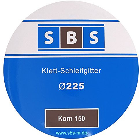 SBS Schleifgitter | Ø225 mm | Korn 150 | 25 Stück | für Langhalsschleifer Korn wählbar