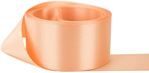 GCS London-Ruban en satin couleur pêche, 5 mètres