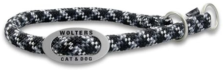 Wolters | Schlupfhalsband Everest reflektierend in Schwarz/Graphit | L 40 - 45 x B 1,3 cm