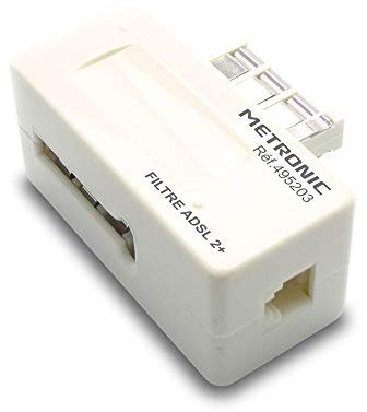 Metronic 495203 Filtre ADSL 2+ Prise RJ11 24 Mpbs