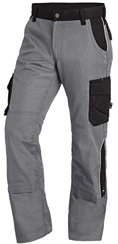 FHB Premium Bundhose Twill 300, 1 Stück, 52, grau / schwarz, 35-130430-1120-52
