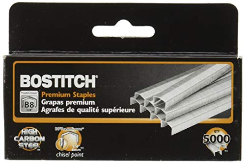 Value Pack of 6 Boxes Stanley Bostitch B8 Powercrown Premium 1/4 Staples (Stcrp21151/4)
