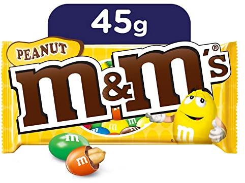 M&M'S Peanut 24x45g Schokolinsen I Schokolade I Erdnuss